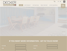 Tablet Screenshot of decker.com.au